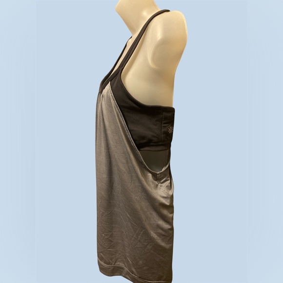 Athleta Hidden Agenda Tank Top Grey & Black Large EUC - Picture 4 of 9